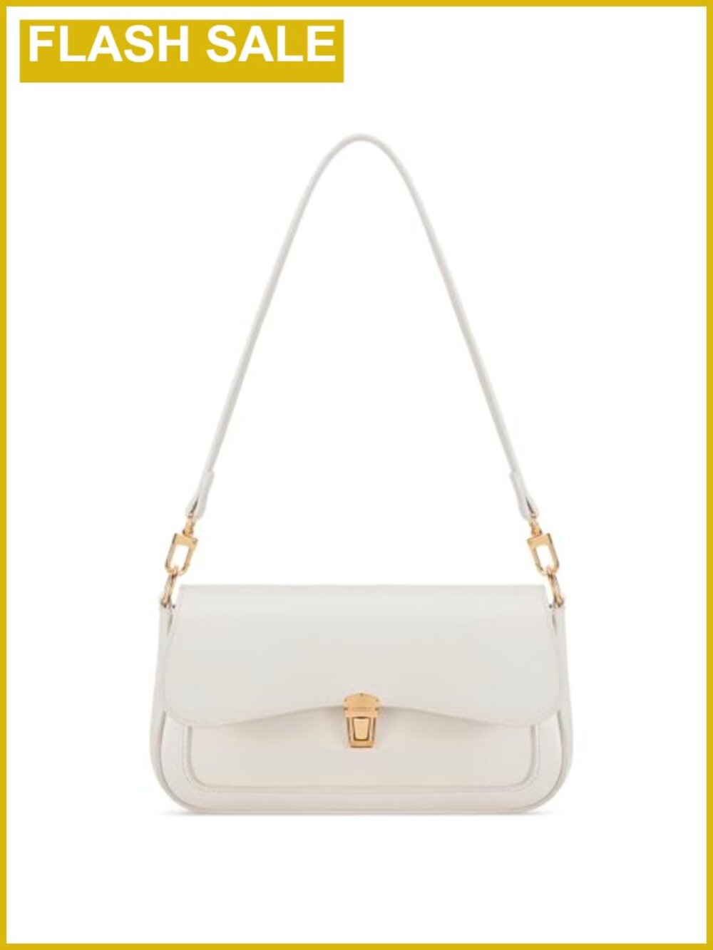 Faux Leather Small Shoulder Bag With Detachable Chain Crossbody Hobo Clutch